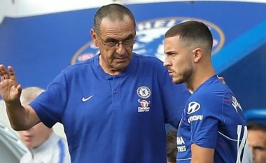 Sarri: Hazard mund të përmirësohet ende, do të qëndrojë te Chelsea