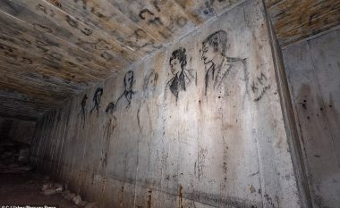 Portretet mbresëlënëse në galeritë e një bunkeri (Foto)