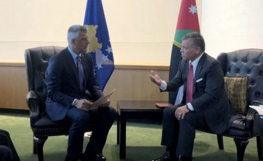 Thaçi merr mbështetjen e mbretit të Jordanisë, për Kosovën në INTERPOL