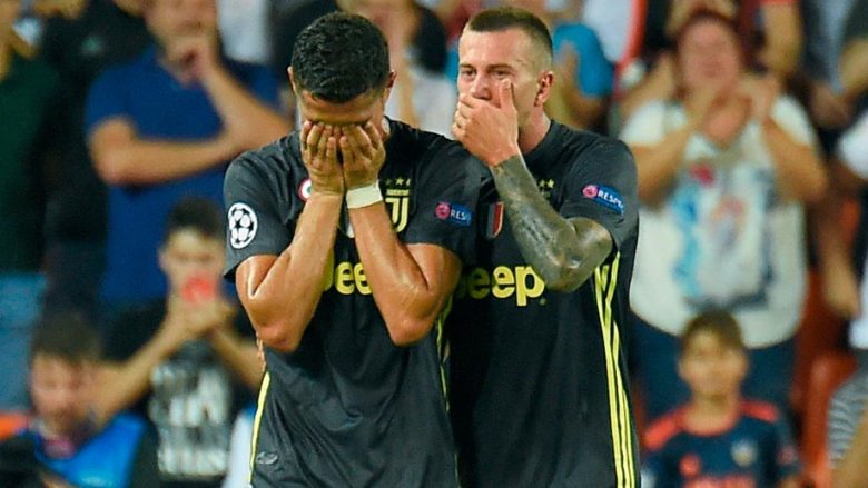 Notat e lojtarëve: Valencia 0-2 Juventus, Ronaldo me vlerësimin më të ulët