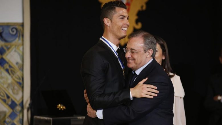 “Ai do të kthehet një ditë”, Perez i bindur se e ardhmja e Ronaldos do të jetë e lidhur me Realin