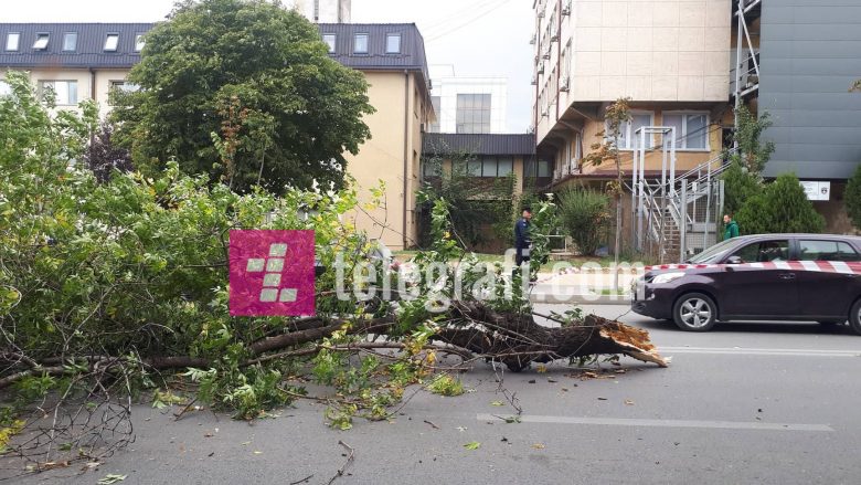 Erërat e forta, mbi 20 dëme në Prishtinë – diku është vënë në rrezik edhe jeta e njerëzve (Foto)