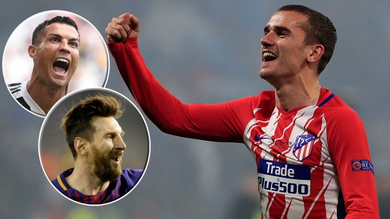 Griezmann: Tashmë jam në nivel me Messin dhe Ronaldon