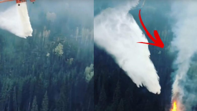 Piloti i helikopterit po krahasohet me një snajperist, preciziteti i tij gjatë fikjes së zjarrit i ka habitur të gjithë (Video)