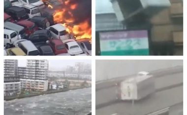 Vetura të djegura, kulme të shkatërruara – 6 të vdekur dhe qindra të lënduar nga tajfuni në Japoni (Video)