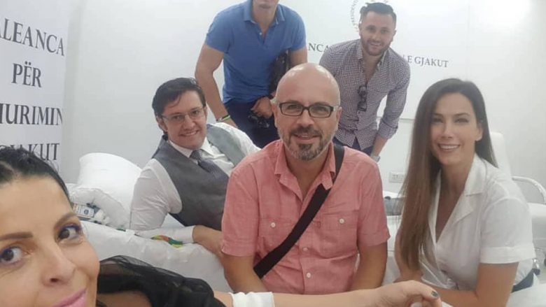 Aurela Gaçe, Sidrit Bejleri, Bes Kallaku e Valbona Selimllari dhurojnë gjak për fëmijët me talasemi