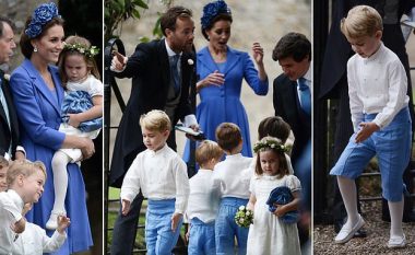 “Ushtari i vogël i dukeshës”, Princi George dhe motra e tij Charlotte rrëmbejnë sërish vëmendjen me paraqitjen e tyre në dasmë