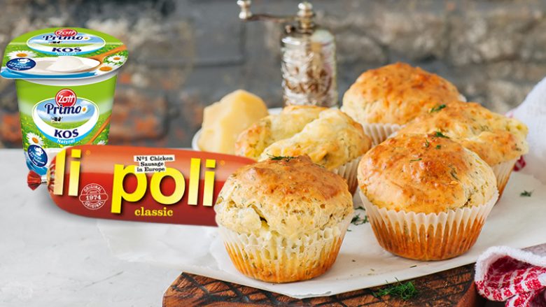 Muffins me sallamë POLI, të lehta e me shumë shije