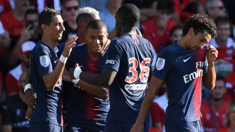 PSG fiton ndeshjen e katërt radhazi në Ligue 1, mposht Nimesin