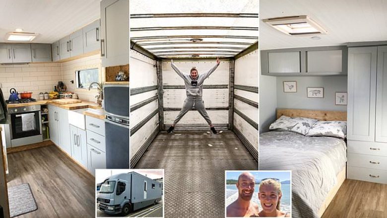 Paguan 3,600 funte për kamionin e vjetër, çifti investuan 23 mijë tjera dhe e shndërruan në shtëpinë e ëndrrave (Foto)