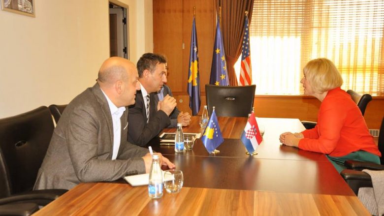 Bytyqi takoi ambasadoren kroate, flasin për themelimin e katedrave të gjuhës kroate në UP