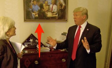 Piktura e pëlqyer nga Donald Trump tanimë gjendet në Shtëpinë e Bardhë (Foto)