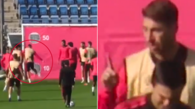 Eskalon situata te Reali: Ramos godet me top Reguilon, 21-vjeçari i frikësuar duron përuljen nga kapiteni