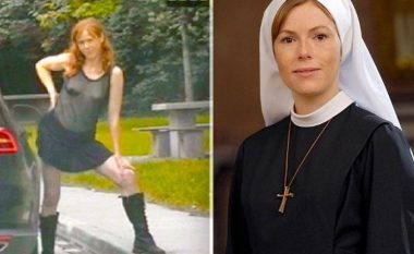 Arrest për aktoren gjermane që luajti rolin e një murgeshe, u kap nga policët teksa ekspozohej skaj rruge (Video)
