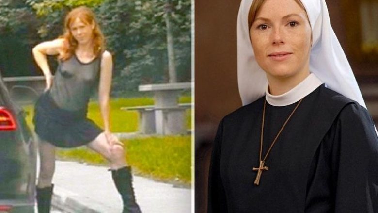Arrest për aktoren gjermane që luajti rolin e një murgeshe, u kap nga policët teksa ekspozohej skaj rruge (Video)