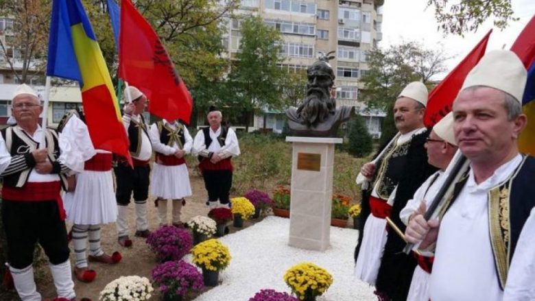 Busti i Skënderbeut, në Craiova të Rumanisë