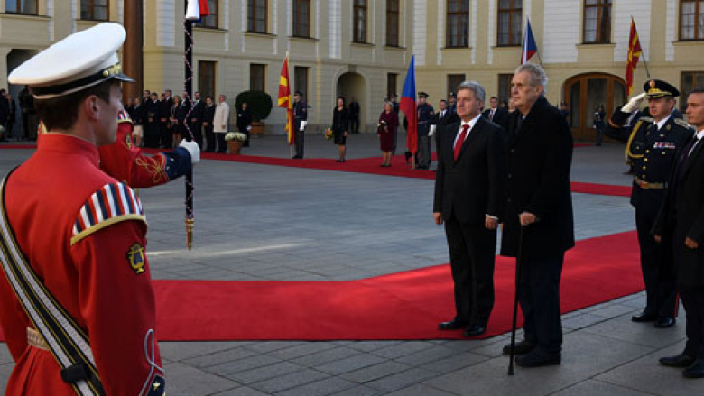 Gjorge Ivanov në takime me krerët shtetëror në Çeki