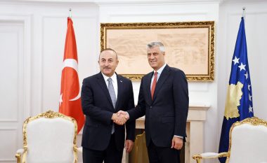 Thaçi takoi ministrin e Jashtëm turk : Turqia, mbështetëse besnike e Kosovës në rrugën e saj ndërkombëtare
