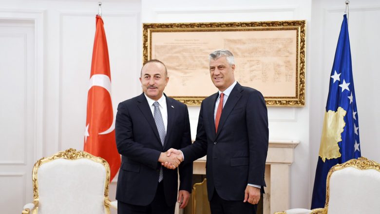 Thaçi takoi ministrin e Jashtëm turk : Turqia, mbështetëse besnike e Kosovës në rrugën e saj ndërkombëtare
