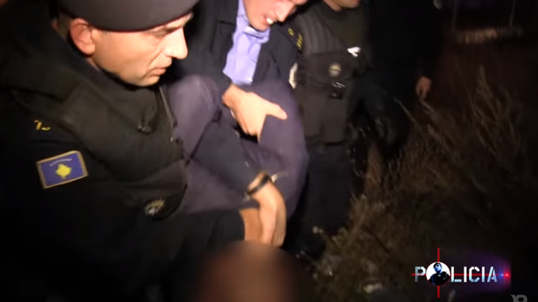 Prishtinë, pamjet nga ndjekja dhe arrestimi i të dyshuarve për grabitje (Video)