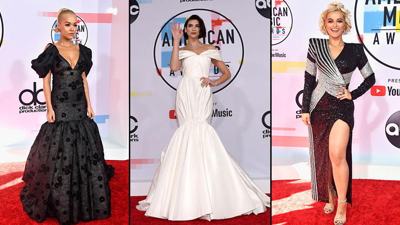 Rita Ora, Dua Lipa dhe Bebe Rexha shkëlqyen me dukjen e tyre në tapetin e kuq të “American Music Awards”