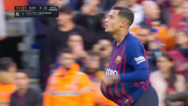 Coutinho kalon Barçën në epërsi ndaj Realit