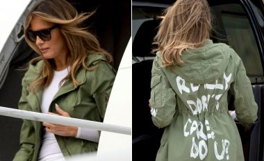 Melania Trump flet më në fund për xhaketën e shumë diskutuar "Don't Care", tregon se kujt ia dedikoi