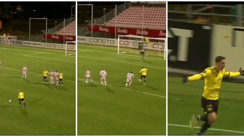 Aksion i paparë më herët në futbollin norvegjez, Shala shënon gol të bukur