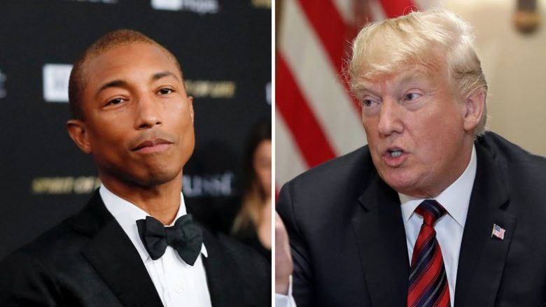 Edhe Pharrell Williams ia ndalon Donald Trumpit që t’ia shfrytëzojë këngët për mitingjet politike