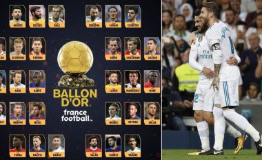 Real Madridi dominon listën e Topit të Artë me tetë futbollistë, pas tyre Liverpooli me katër dhe disa skuadra tjera me nga tre