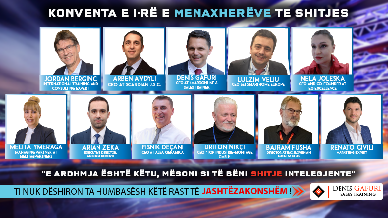 Mos e humbisni rastin të jeni pjesë e eventit më të madh të shitjes në vend – Konventa e I-rë e menaxherëve të shitjes