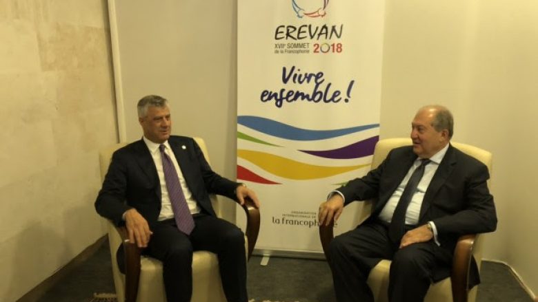 Thaçi takoi homologun armen: Diskutohen çështjet me interes të përbashkët