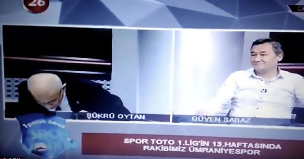 Turkish sports journalist suffers heart attack during live broadcast (Video, +16)