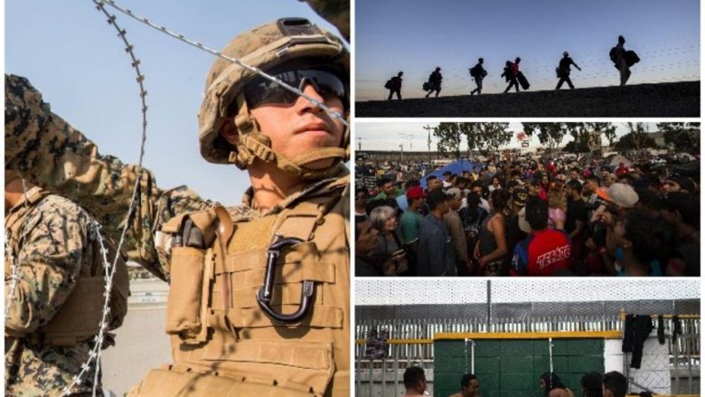 Mbi 4 mijë emigrantë arrijnë në kufirin SHBA-Meksikë, ushtria monitoron çdo lëvizje (Foto/Video)