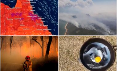 Temperaturat mbi 40 gradë celsius godasin Australinë, disa qytete përfshihen nga zjarri (Foto/Video)