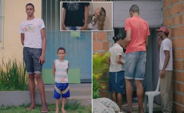 Njihuni me adoleshentin brazilian, i cili është 220 centimetra i gjatë – mjekët thonë se ende mund të rritet (Foto)