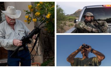 SHBA, civilë të armatosur gati të përballen me karvanin e emigrantëve (Foto)