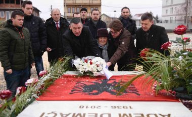 Veseli bën nderime te varri i Adem Demaçit për 28 Nëntor