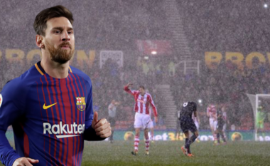 Messi i përgjigjet në mënyrë fantastike pyetjes së famshme: “A mund t’ia dilte ai në një natë të ftohtë në Stoke?”