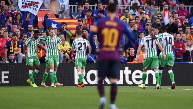 Betisi fiton në Camp Nou spektaklin e golave ndaj Barcelonës dhe Messit