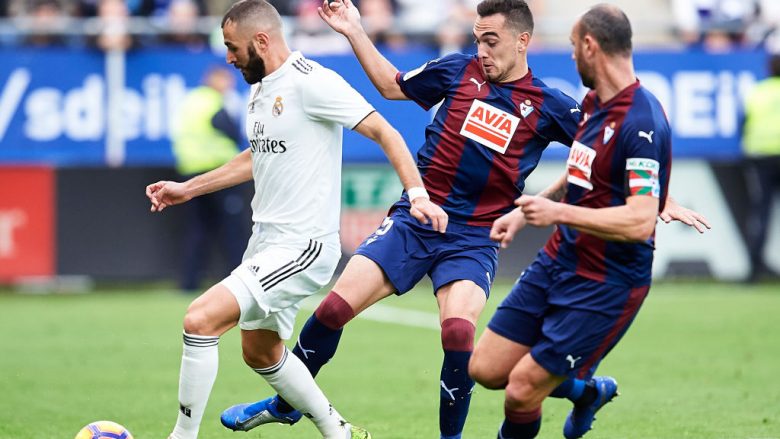 Eibar 3-0 Real Madrid, notat e lojtarëve: Dështojnë yjet madrilen