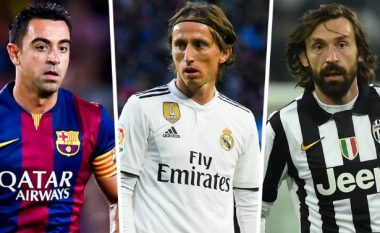 Modric, Xavi, Pirlo, këta janë 20 mesfushorët qendrorë më të mirë në histori