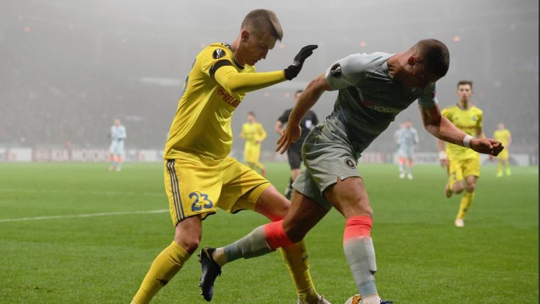 Bate Borisov 0-1 Chelsea, notat e lojtarëve: Shkëlqejnë Giroud, Hazard e Jorginho