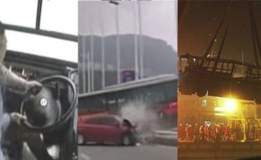 Autobusi bie nën një urë, 13 të vdekur – e gjitha erdhi nga një përleshje të pasagjeres me shoferin në Kinë (Foto/Video)