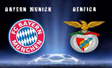 Formacionet bazë: Bayerni kërkon kualifikimin në ndeshjen ndaj Benficas