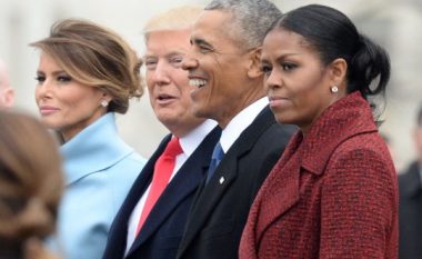 Michelle Obama thotë se “as që tentoi të buzëqeshte”, gjatë inaugurimit të Donald Trumpit, si president (Foto/Video)