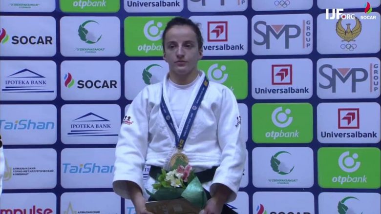 Distria Krasniqi fiton medaljen e artë në Grand Prixin ‘Tashkent 2018’