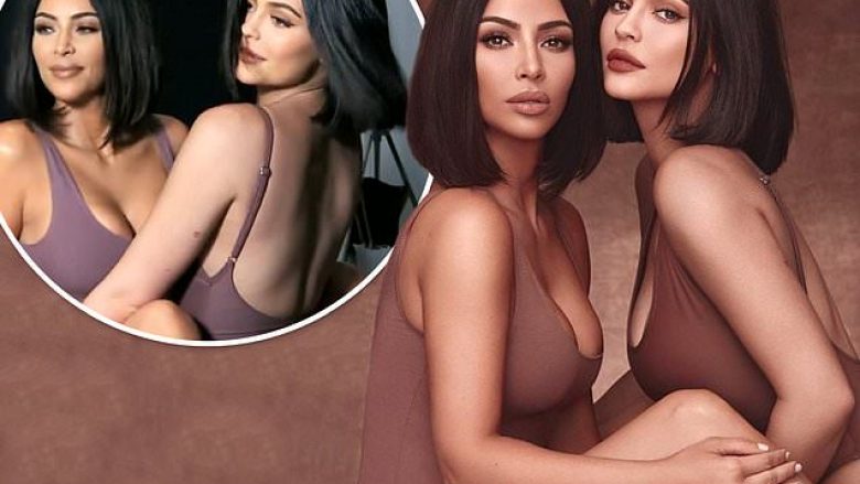 Kim Kardashian dhe motra e saj Kylie Jenner vijnë me poza atraktive në promovimin e produkteve të reja kozmetike