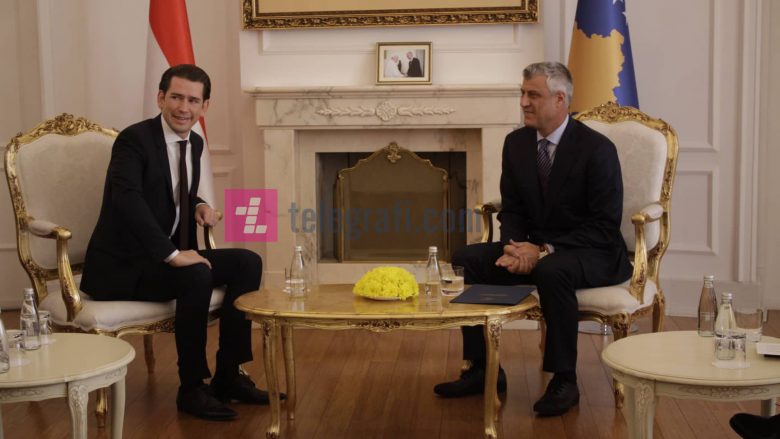 Thaçi pas takimit me Kurz: Marrëveshja gjithëpërfshirëse me Serbinë sjell paqe dhe siguri në rajon