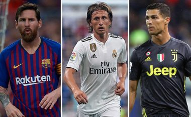 IFFHS zgjedh Modricin para Messit dhe Ronaldos si më të mirin e vitit 2018, tek trajnerët triumfon Zidane